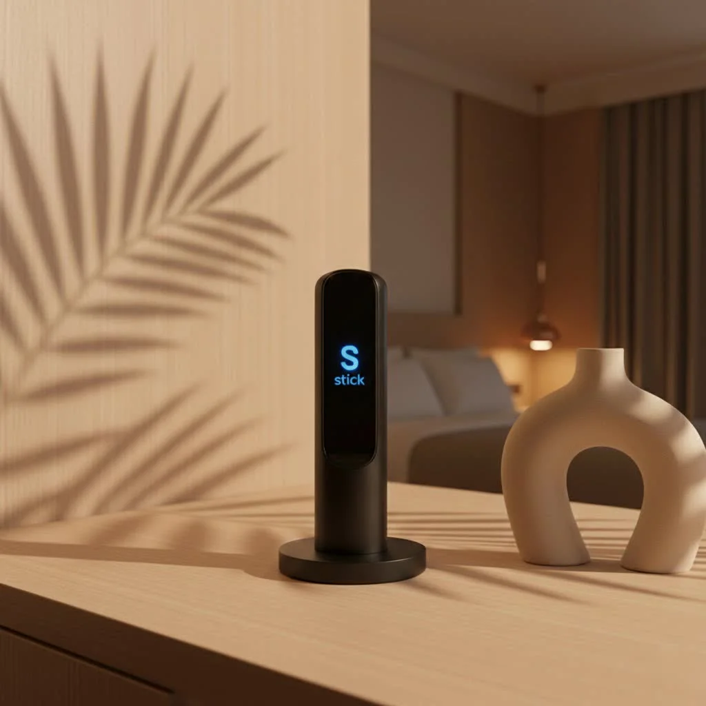 Amazon Fire Stick HD device plugged into a TV's HDMI port
