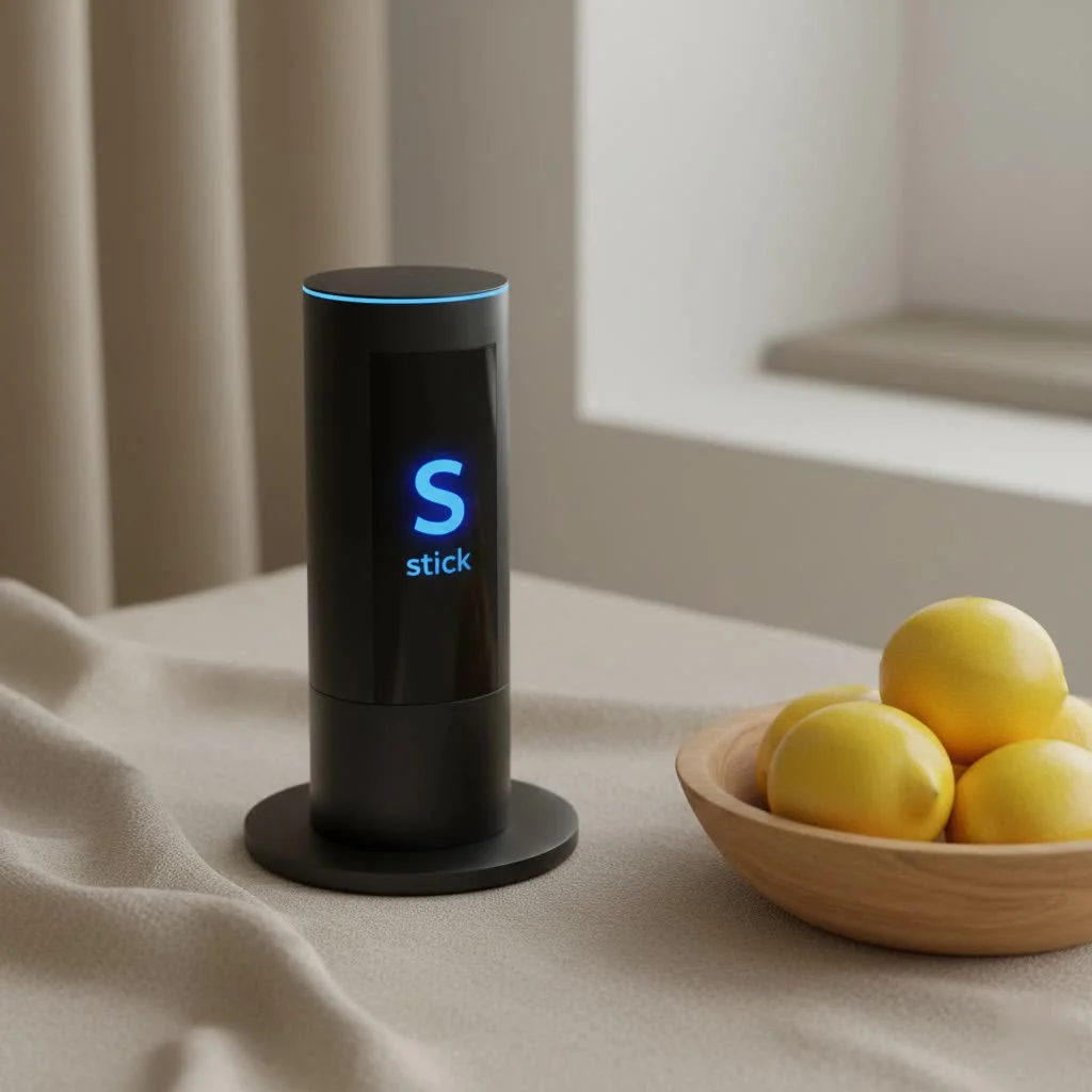 Apple iPhone mirroring content to a TV screen via an Amazon Fire TV Stick